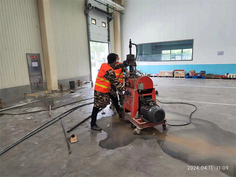 井陉厂房地面下沉塌陷注浆加固施工